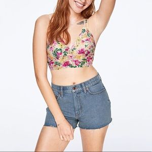 VS PINK High Waist Denim Short~SMALL